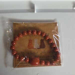 Crazy Cat Lady‎ Faux Agate Beaded Bracelet